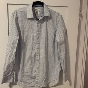 Jos. A. Bank Blue Patterned Men's Casual Shirt